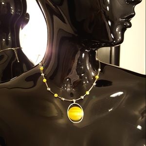 MIXIT Yellow Beaded Necklace